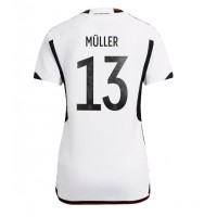Zenski Nogometni Dres Njemačka Thomas Muller #13 Domaci SP 2022 Kratak Rukav